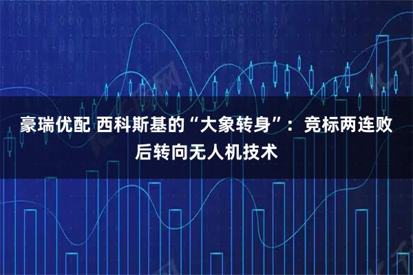 豪瑞优配 西科斯基的“大象转身”:竞标两连败后转向无人机技术